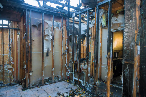 Professional Emergency Fire Cleanup technician working in Lakemore, OH